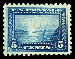 1915, 5¢ Panama-Pacific, perf. 10 (Scott 403), o.g., very lightly ...