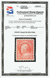 1914, 9¢ salmon red, S.L. watermark, perf. 10 (Scott 432), o.g., ...