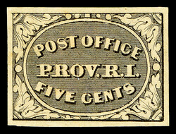 Providence, R.I., 1846, 5¢ gray black (Scott 10X1), position 5, o.g. ...
