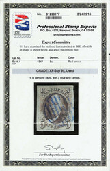 1847, 5¢ red brown (Scott 1), fresh and clean four-margined example ...