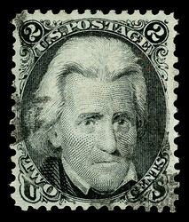 1867, 2¢ black, Z. grill (Scott 85B), a top-notch stamp with ...