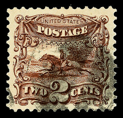 1869, 2¢ brown (Scott 113), Post Office fresh with bold, rich color ...