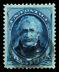 1879, 5¢ blue, A.B.N.C. printing (Scott 185), fresh with alluring ...