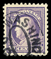 1915, 50¢ violet, S.L. watermark, perf. 10 (Scott 440), Post Office ...