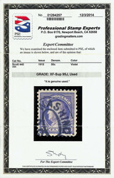 1915, 50¢ violet, S.L. watermark, perf. 10 (Scott 440), Post Office ...