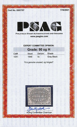 Providence, R.I., 1846, 5¢ gray black (Scott 10X1), o.g., hinged, ...