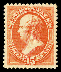 1879, 15¢ red orange, A.B.N.C. printing (Scott 189), o.g., never ...