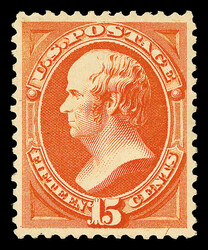 1879, 15¢ red orange, A.B.N.C. printing (Scott 189), o.g., hinged, ...