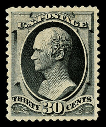 1879, 30¢ full black, A.B.N.C. printing (Scott 190), o.g., lightly ...