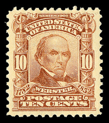 1903, 10¢ pale red brown (Scott 307), o.g., never hinged, select ...