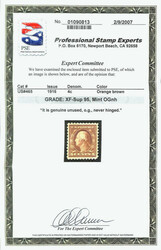 1916, 4¢ orange brown, unwatermarked, perf. 10 (Scott 465), o.g., ...