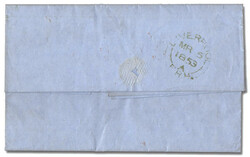 1847, Queen Victoria (embossed), 1s pale green (Scott 5), two singles ...