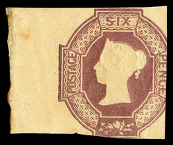 1854, Queen Victoria (embossed), 6d dull lilac, watermark reversed ...
