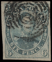 1851, Prince Albert, 6d slate violet, on laid paper, imperforate ...