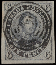 1851, Prince Albert, 6d slate violet, on laid paper, imperforate ...