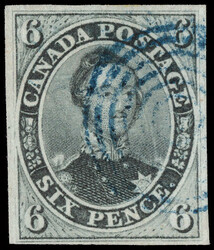 1855, Prince Albert, 6d slate gray, on wove paper, imperforate (Scott ...