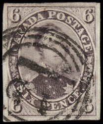 1857, Prince Albert, 6d reddish purple, on very thick soft wove paper ...