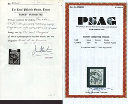 1857, Prince Albert, 6d reddish purple, on very thick soft wove paper ...