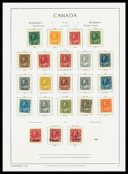 1912-25, King George V "Admiral", 1¢//$1 specialized collection ...