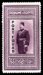 1926, 5m-50p King Fuad, "Port Fouad" overprints (Scott 121-124), o.g. ...