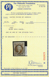 1847, 5¢ red brown (Scott 1), fresh with deep color; margins clear ...