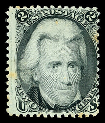 1867, 2¢ black, Z. grill (Scott 85B), o.g., very lightly hinged, a ...