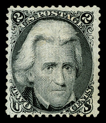 1867, 2¢ black, Z. grill (Scott 85B), fresh and clean with strong ...