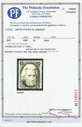 1867, 2¢ black, Z. grill (Scott 85B), fresh and clean with strong ...