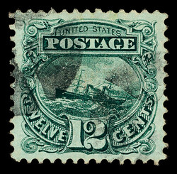 1869, 12¢ green (Scott 117), a breathtaking example, sound with ...