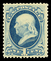 1879, 1¢ dark ultramarine, A.B.N.C. printing (Scott 182), o.g., ...