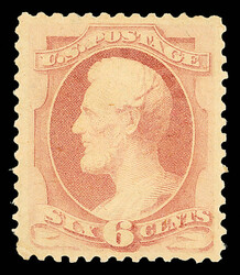 1879, 6¢ pink, A.B.N.C. printing (Scott 186), o.g., very lightly ...