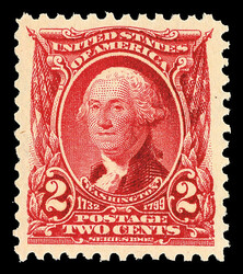 1903, 2¢ carmine (Scott 301), o.g., never hinged, a wonderful stamp ...