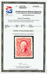 1903, 2¢ carmine (Scott 301), o.g., never hinged, a wonderful stamp ...