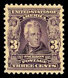 1903, 3¢ bright violet (Scott 302), o.g., never hinged, eye-catching ...