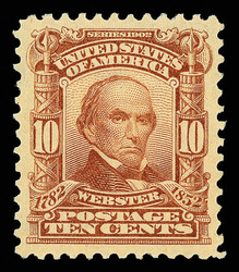 1903, 10¢ pale red brown (Scott 307), o.g., never hinged, alluring ...