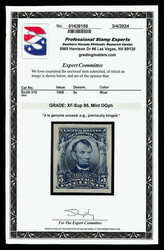 1908, 5¢ blue, imperf. (Scott 315), o.g., lightly hinged, Post ...