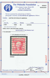 1903, 2¢ carmine, type II (Scott 319Fi), Evenly balanced margins, ...