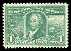 1904, 1¢ Louisiana Purchase (Scott 323), pristine freshness ...