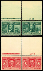 1904, Louisiana Purchase complete (Scott 323-327), set of 5, full ...