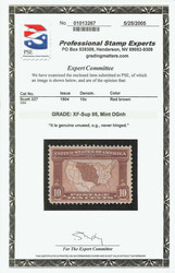 1904, 10¢ Louisiana Purchase (Scott 327), o.g., never hinged, ...