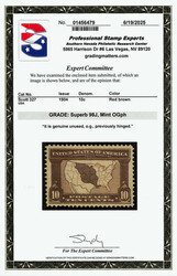 1904, 10¢ Louisiana Purchase (Scott 327), o.g., barest trace of ...