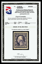 1908, 3¢ deep violet, type I, D.L. watermark (Scott 333), o.g., ...