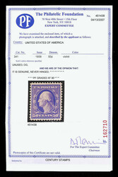 1909, 50¢ violet, D.L. watermark (Scott 341), o.g., never hinged, a ...