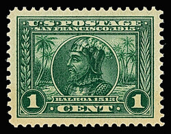 1913, 1¢ Panama-Pacific, perf. 12 (Scott 397), fresh registration ...