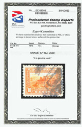 1915, 10¢ Panama-Pacific, perf. 10 (Scott 404), double oval registry ...