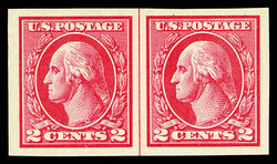 1918, 2¢ carmine, type V, offset printing, imperf. (Scott 533), ...