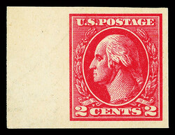 1918, 2¢ carmine, type VII, offset printing, imperf. (Scott 534B), ...