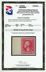 1918, 2¢ carmine, type VII, offset printing, imperf. (Scott 534B), ...