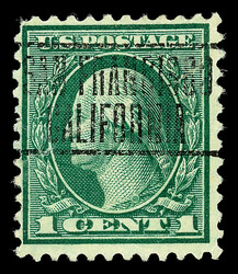 1923, 1¢ green, rotary press sheet waste, perf. 11 (Scott 544), San ...
