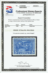 1920, 5¢ Pilgrim (Scott 550), wide layout, sharp impression, o.g., ...